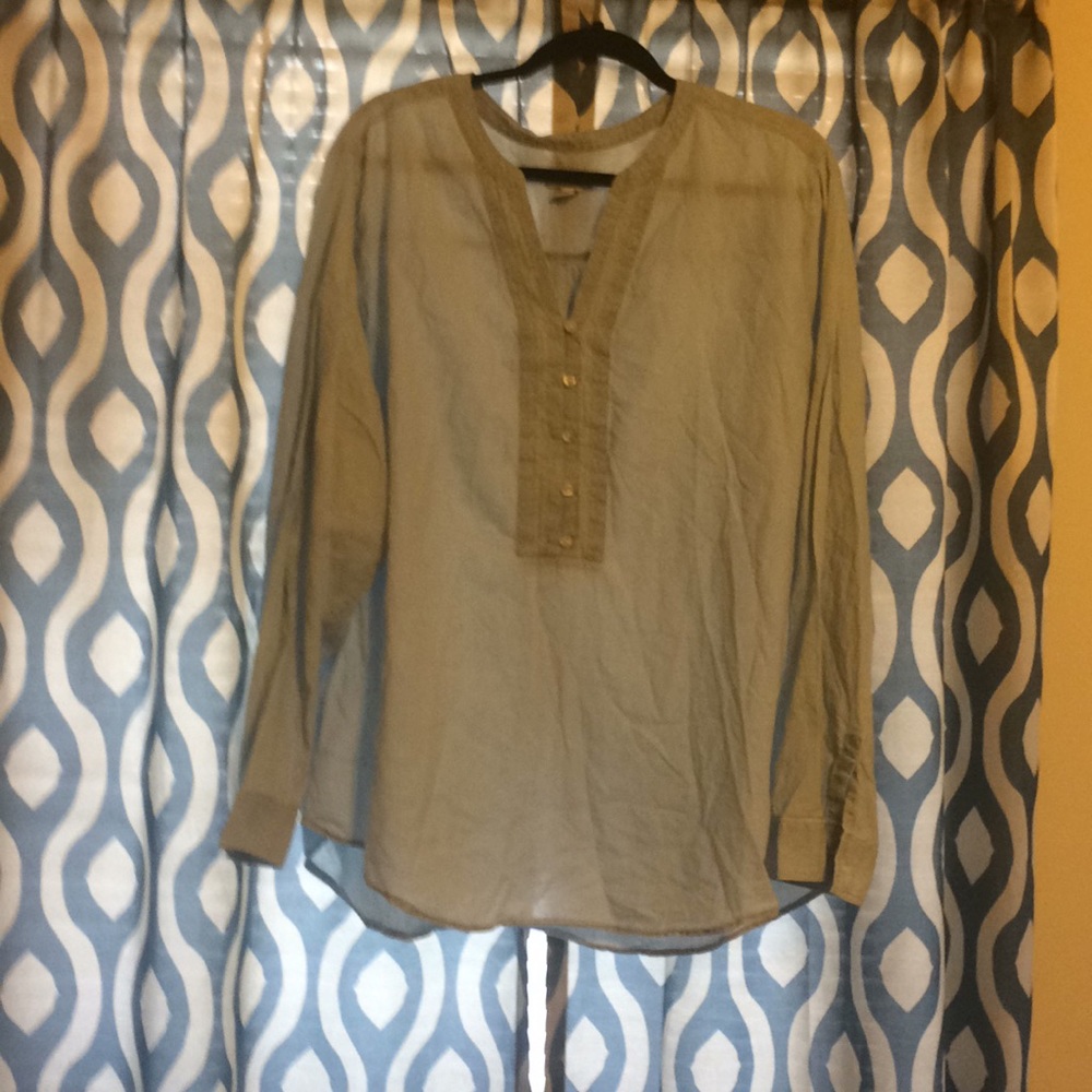 Old Navy Chambray tunic-style top